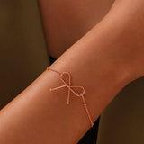 Titanium Steel Bow Bracelet - Trendsi - Flyclothing LLC