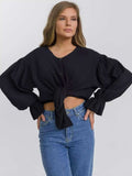 Button Up Flounce Sleeve Shirt - Trendsi - Flyclothing LLC