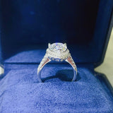 2 Carat Moissanite 925 Sterling Silver Ring - Trendsi - Flyclothing LLC