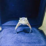 2 Carat Moissanite 925 Sterling Silver Ring - Trendsi