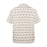 Baha Ranch White Aztec Hawaiian Shirt Made in America