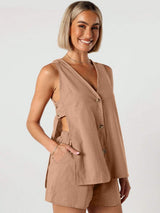 Full Size Button Up Top and Shorts Set - Trendsi - Flyclothing LLC