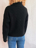 Pumpkin Turtleneck Long Sleeve Sweater - Trendsi - Flyclothing LLC