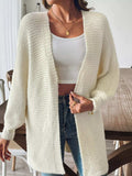 Open Front Drop Shoulder Cardigan - Trendsi - Flyclothing LLC
