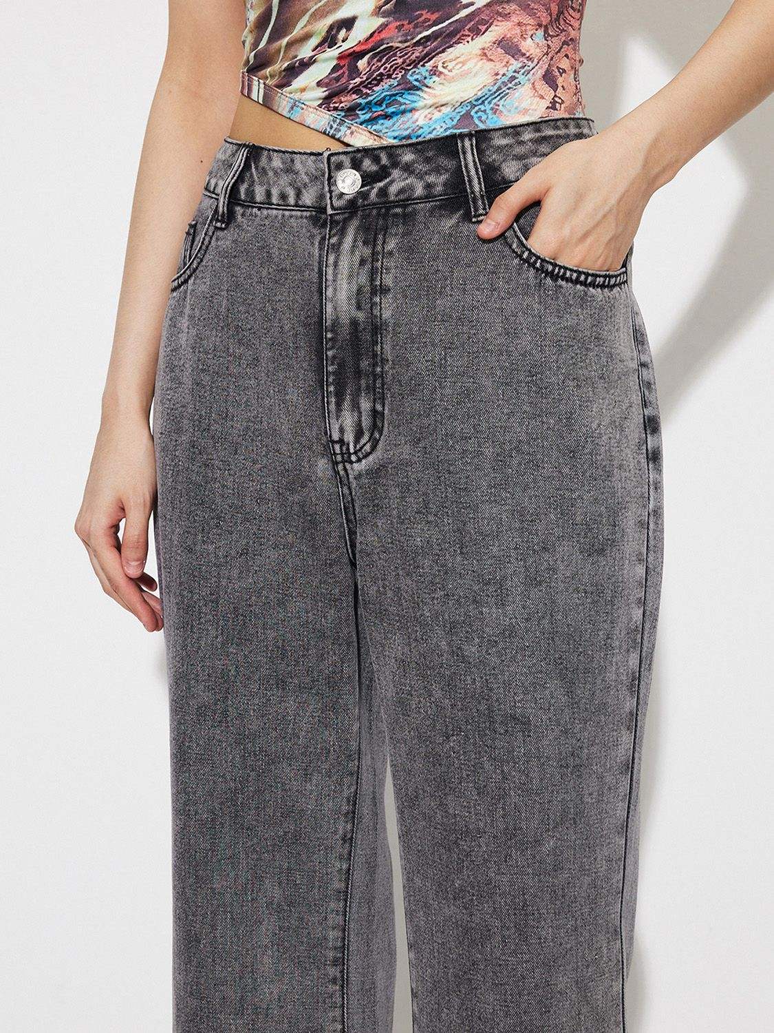 High Waist Bootcut Jeans with Pockets - Trendsi - Flyclothing LLC