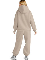 Full Size Kangaroo Pocket Hoodie and Joggers Set Plus Size - Trendsi - Flyclothing LLC