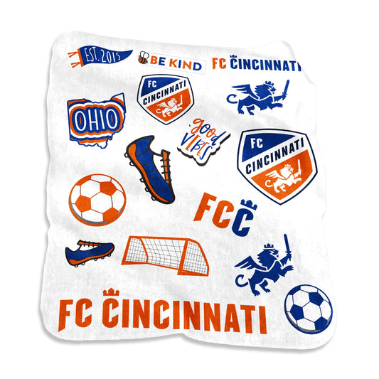 FC Cincinnati Raschel Native Throw