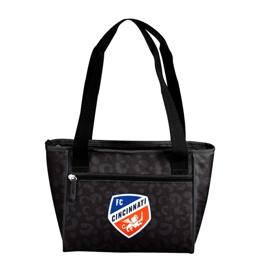 FC Cincinnati Leopard Print 16 Can Cooler Tote - Logo Brands - Flyclothing LLC