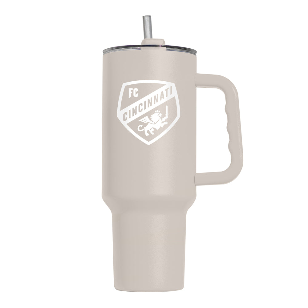 FC Cincinnati Sand 40oz Powder Coat Tumbler