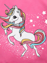 Children's Unicorn Graphic Short Sleeve T-Shirt - Trendsi - Flyclothing LLC