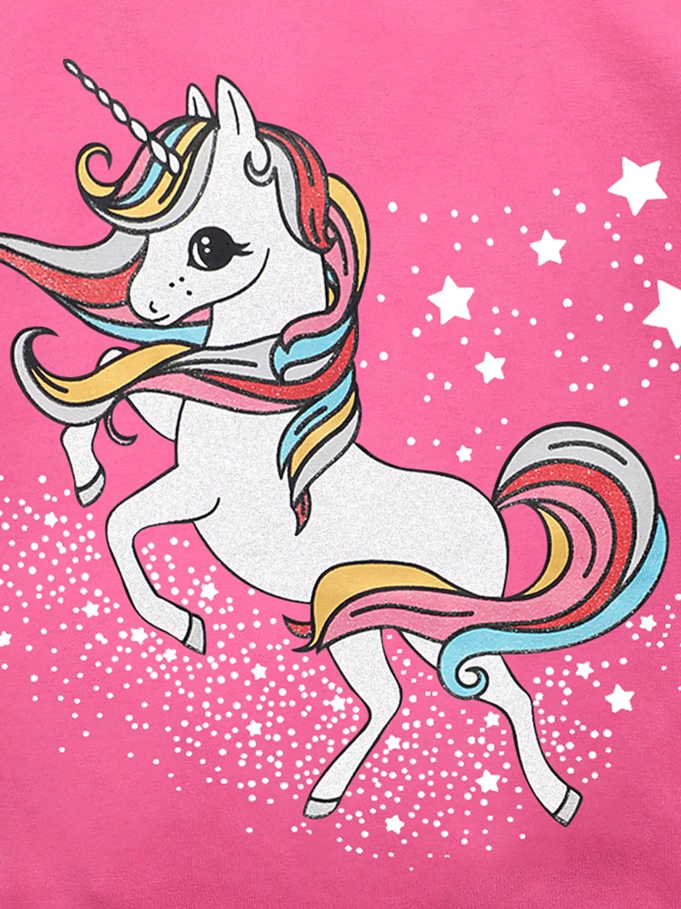 Children's Unicorn Graphic Short Sleeve T-Shirt - Trendsi - Flyclothing LLC