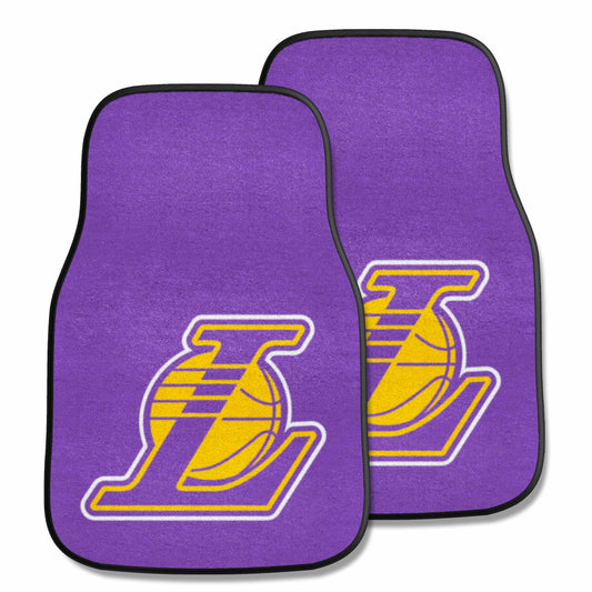 Los Angeles Lakers Front Carpet Car Mat Set - 2 Pieces - Los Angeles Lakers