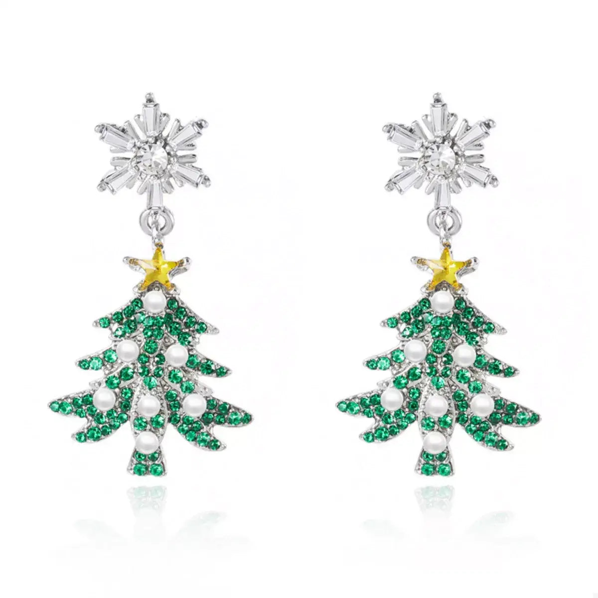 Christmas Tree Drop Earrings - Trendsi - Flyclothing LLC