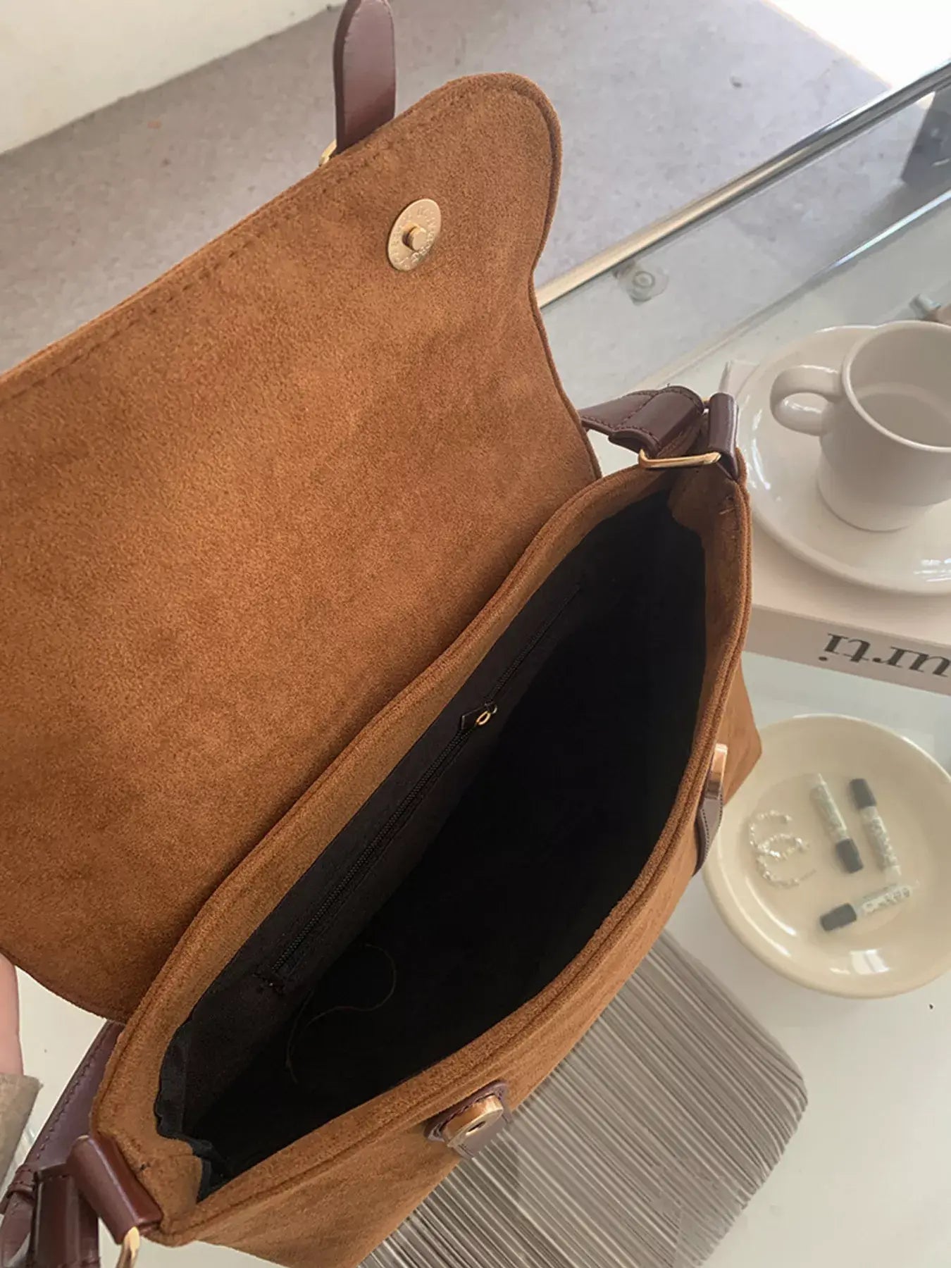 Adjustable Strap Buckle Crossbody Bag - Trendsi - Flyclothing LLC