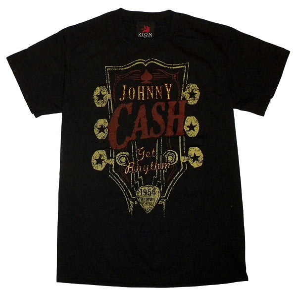 Johnny Cash Get Rhythm T-Shirt - Johnny Cash - Flyclothing LLC