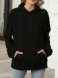 Kangaroo Pocket Long Sleeve Hoodie - Trendsi - Flyclothing LLC