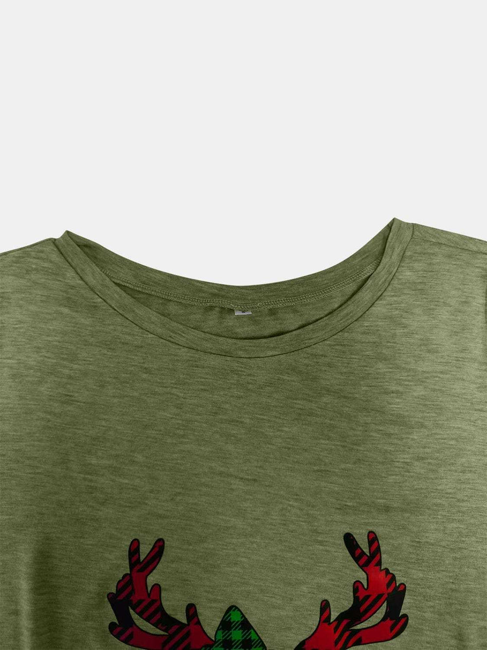 Full Size Reindeer Round Neck Long Sleeve T-Shirt - Trendsi - Flyclothing LLC