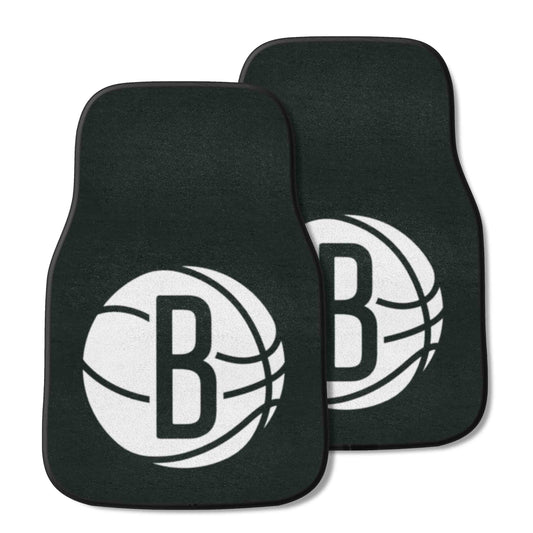 Brooklyn Nets Front Carpet Car Mat Set - 2 Pieces - Brooklyn Nets