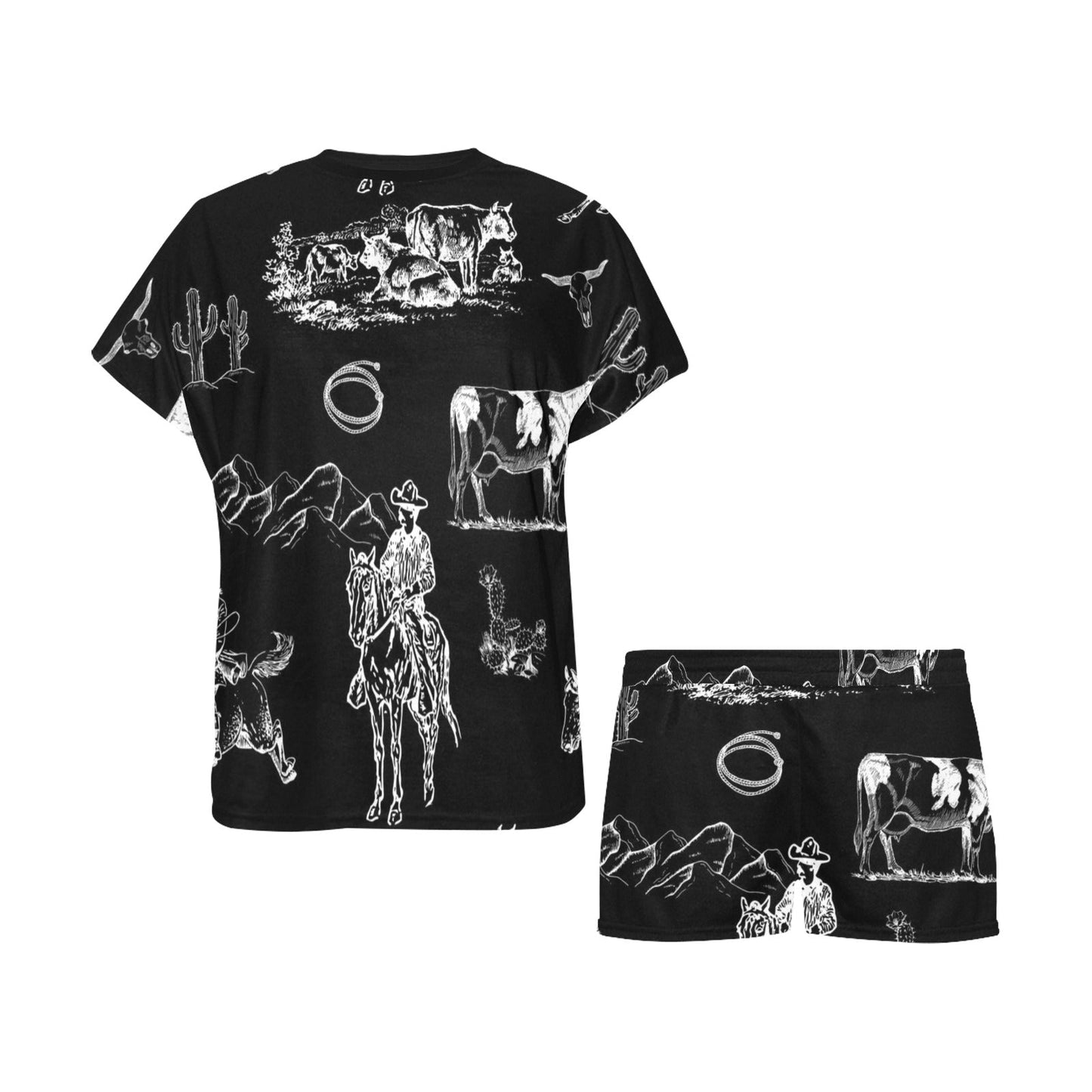 Baha Ranch Ranch Life Women's Top and Shorts Pajama Set