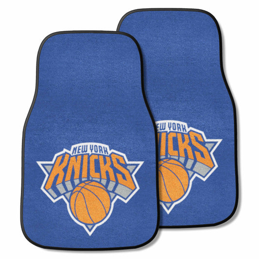 New York Knicks Front Carpet Car Mat Set - 2 Pieces - New York Knicks