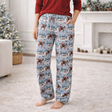 Adult Bamboo Pajama Pants - Cowboy Christmas Western - Tesa Babe - Flyclothing LLC