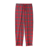 Christmas Unisex Bamboo Pajama Pants – Classic Red Tartan - Tesa Babe - Flyclothing LLC