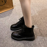 Round-Toe Lace-Up Martin boots - Trendsi - Flyclothing LLC