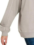 Zenana French Terry Pigment Dye & Enzyme Washing Hoodie - Trendsi - Flyclothing LLC
