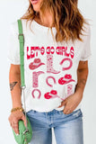 Graphic Round Neck Short Sleeve T-Shirt - Trendsi - Flyclothing LLC