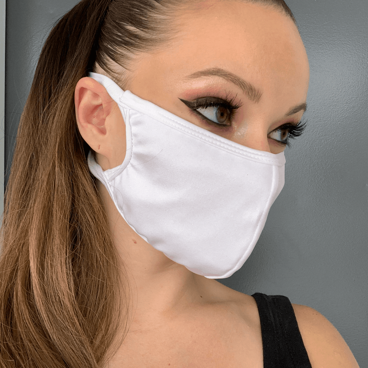 Roma Costume Solid Lycra Face Mask M116 - Roma Costume - Flyclothing LLC