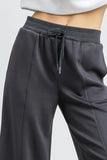 Umgee Drawstring Wide Leg Cropped Pants - Trendsi