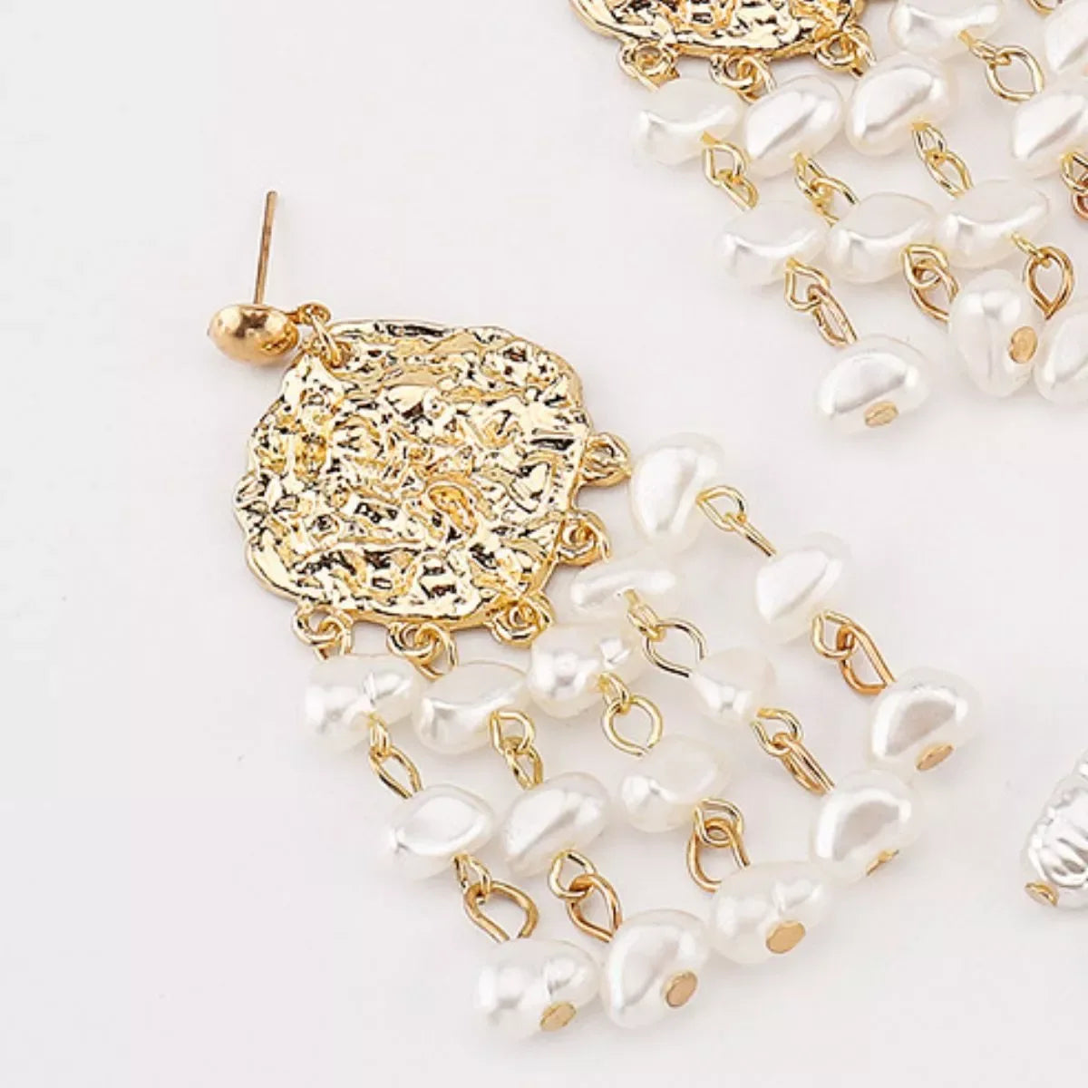 18K Gold-Plated Dangle Earrings - Trendsi - Flyclothing LLC