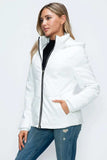 How Dare U Pocketed Zip Up Puffer Jacket with Removable Hood - Trendsi - Flyclothing LLC