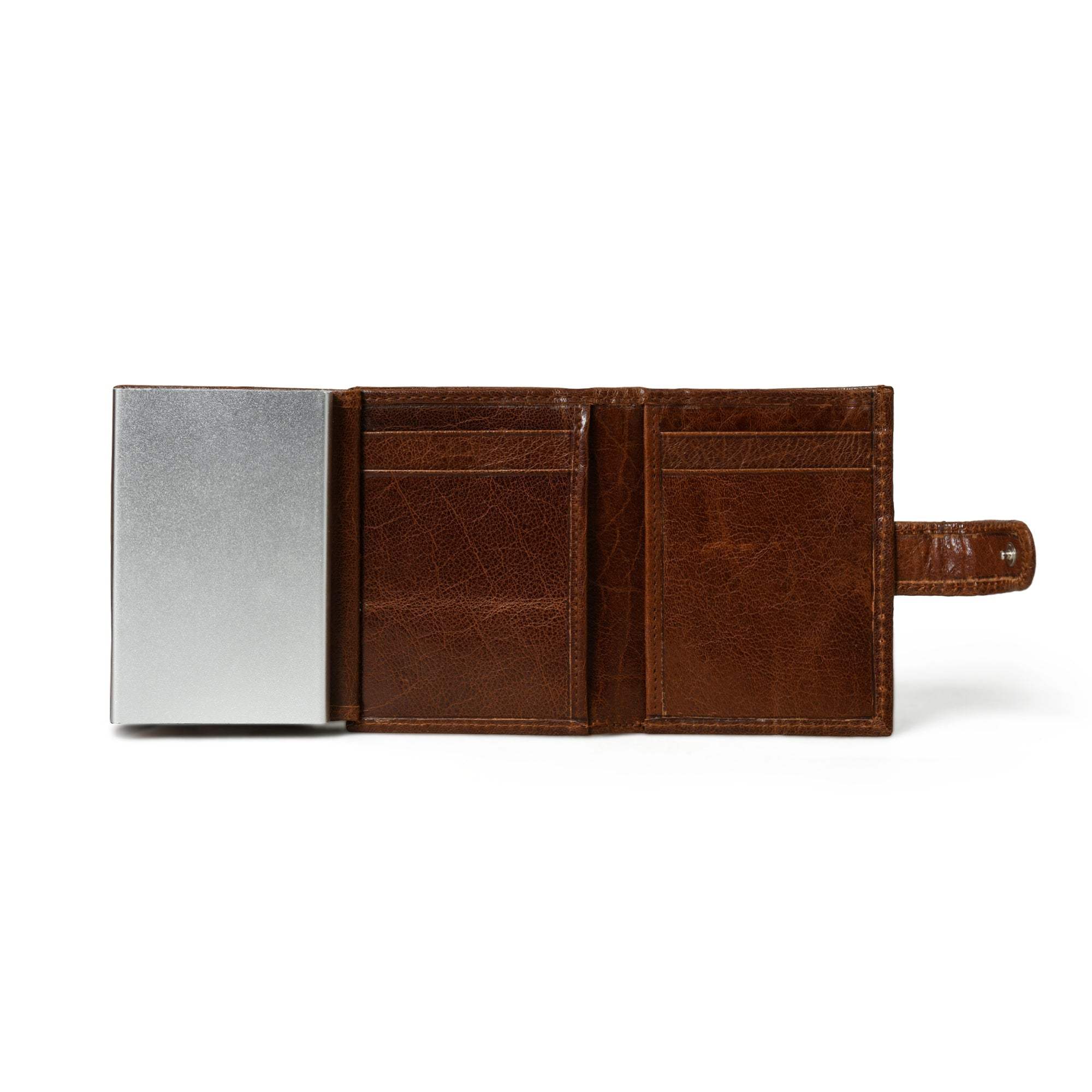 UrbanEdge Wallet cum Card Holder - With Aluminium Case - Classy Leather Bags - Flyclothing LLC