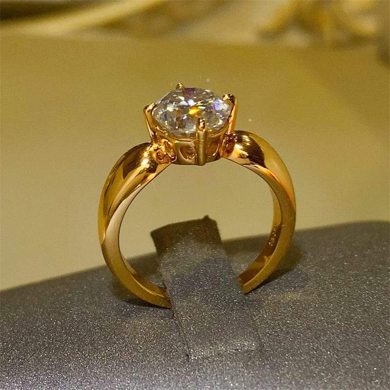 2 Carat Moissanite 925 Sterling Silver Ring - Trendsi - Flyclothing LLC