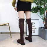 Lace-Up Over-the-Knee Boots - Trendsi - Flyclothing LLC