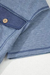 Placket Chest Pockets Short Sleeve Wide Leg Jumpsuit - Trendsi - Flyclothing LLC