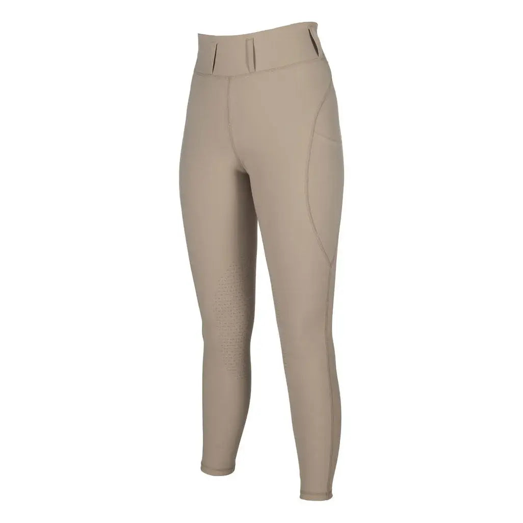 HKM Jil High Waist- Sil. Knee Patch Ladies Riding Leggings - Breeches.com - Flyclothing LLC