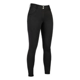 HKM Ari Mid Rise- Sil. Knee Patch Ladies Riding Breeches - Breeches.com - Flyclothing LLC