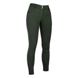 HKM Ari Mid Rise- Sil. Knee Patch Ladies Riding Breeches - Breeches.com - Flyclothing LLC