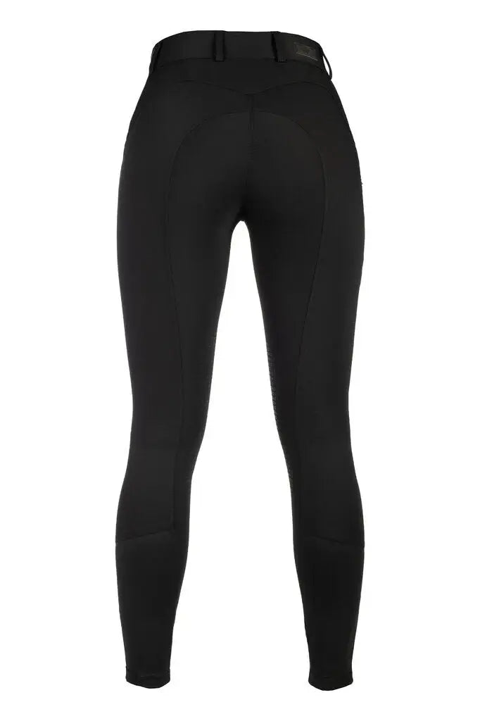 HKM Ari Mid Rise- Sil. Knee Patch Ladies Riding Breeches - Breeches.com - Flyclothing LLC