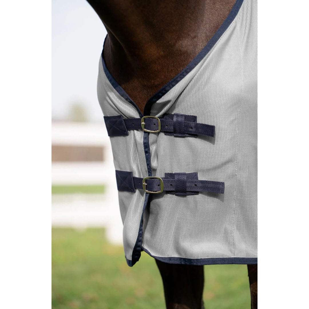 Miller's Fly sheet - Gray with Royal Trim - Breeches.com - Flyclothing LLC