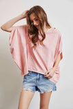 HEYSON Full Size Garment-Dyed Boat Neck Oversized Top - Trendsi - Flyclothing LLC