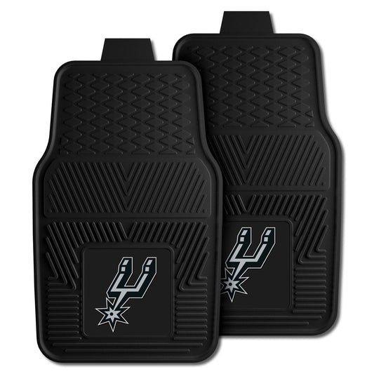 San Antonio Spurs Heavy Duty Car Mat Set - 2 Pieces - San Antonio Spurs