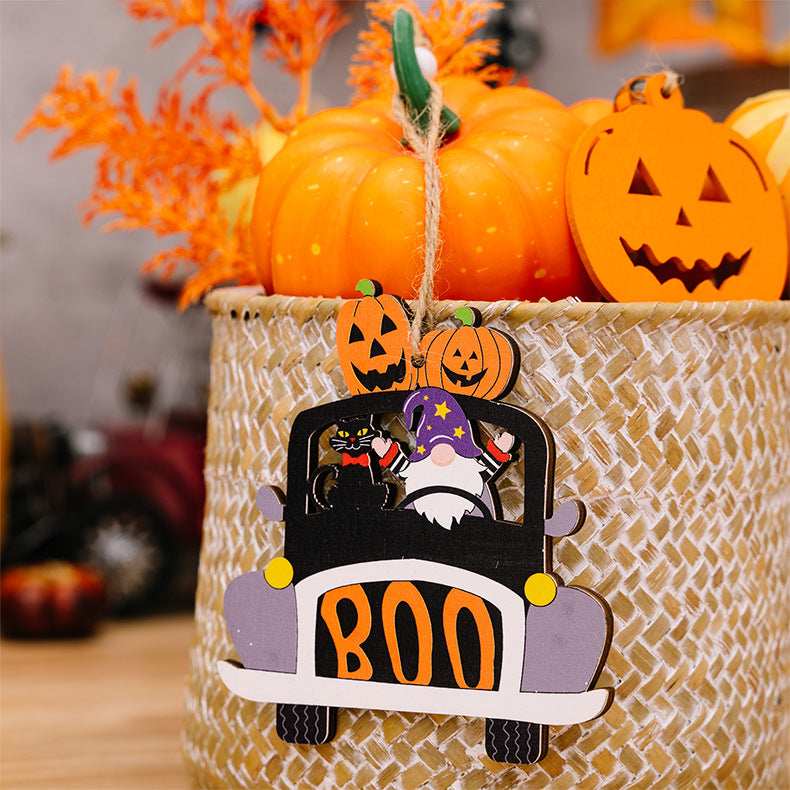 4-Piece Halloween Element Car-Shape Hanging Widgets - Trendsi - Flyclothing LLC