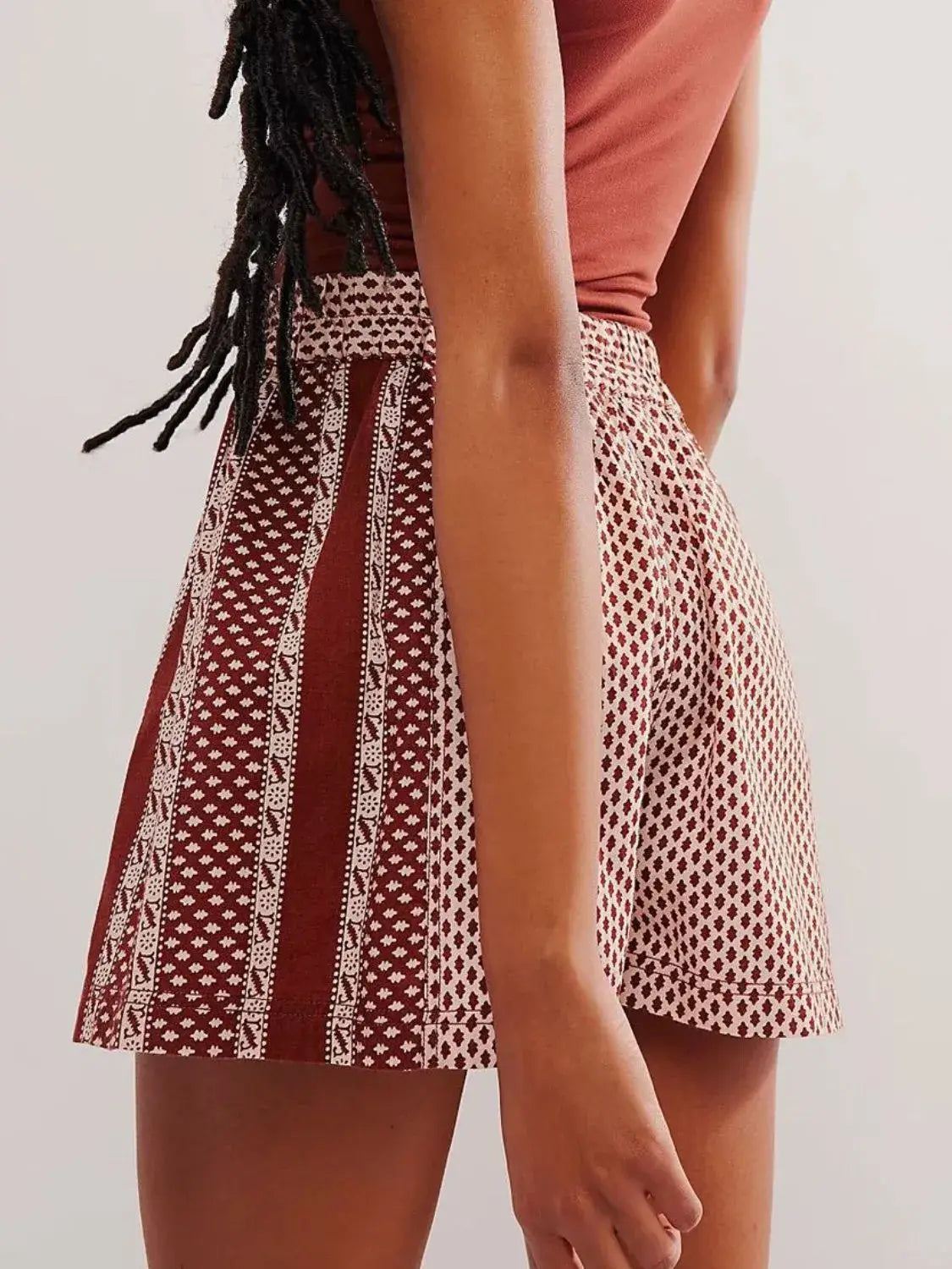 Elastic Waist Shorts - Trendsi - Flyclothing LLC