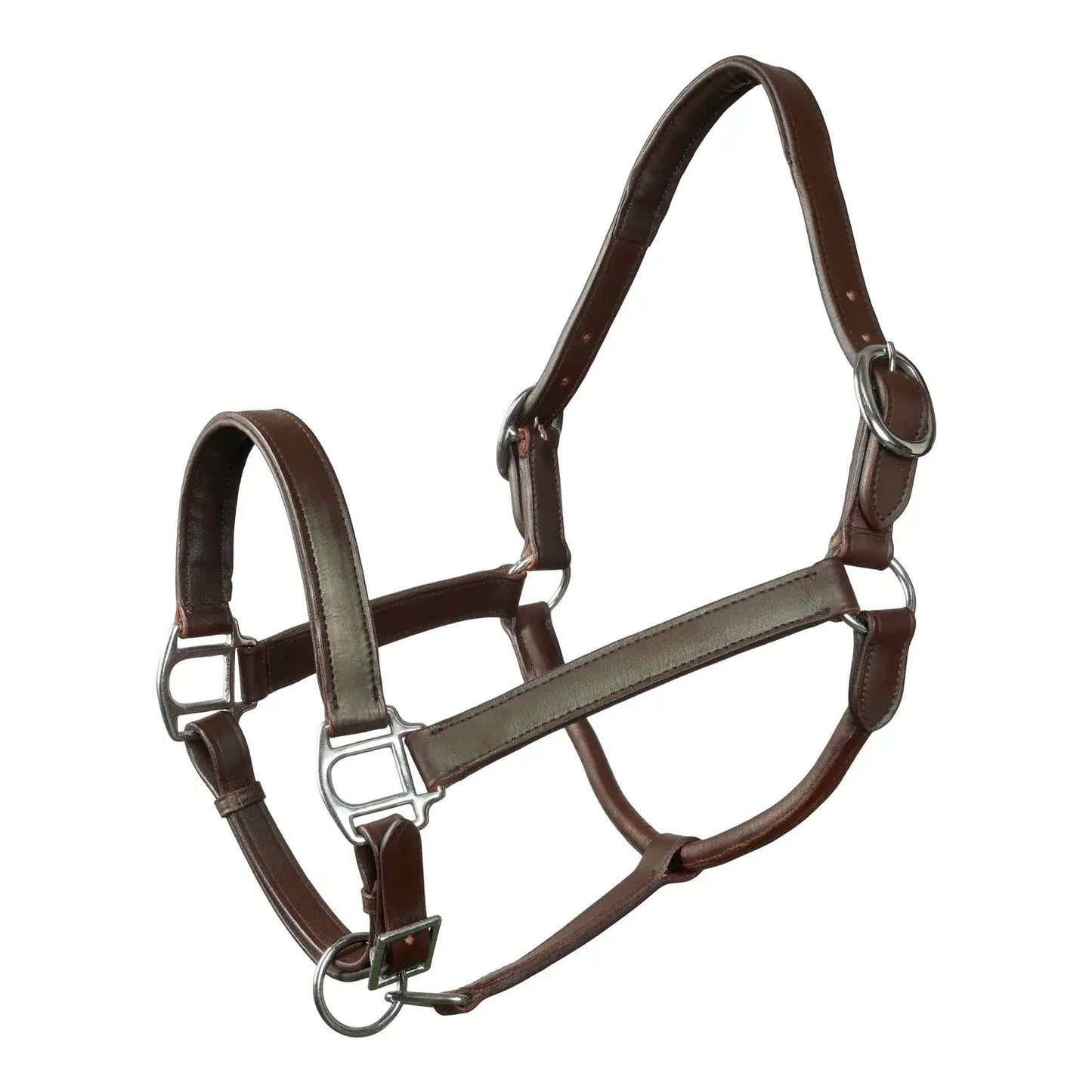 Miller's Padded Rolled Throat Leather Halter - Breeches.com - Flyclothing LLC