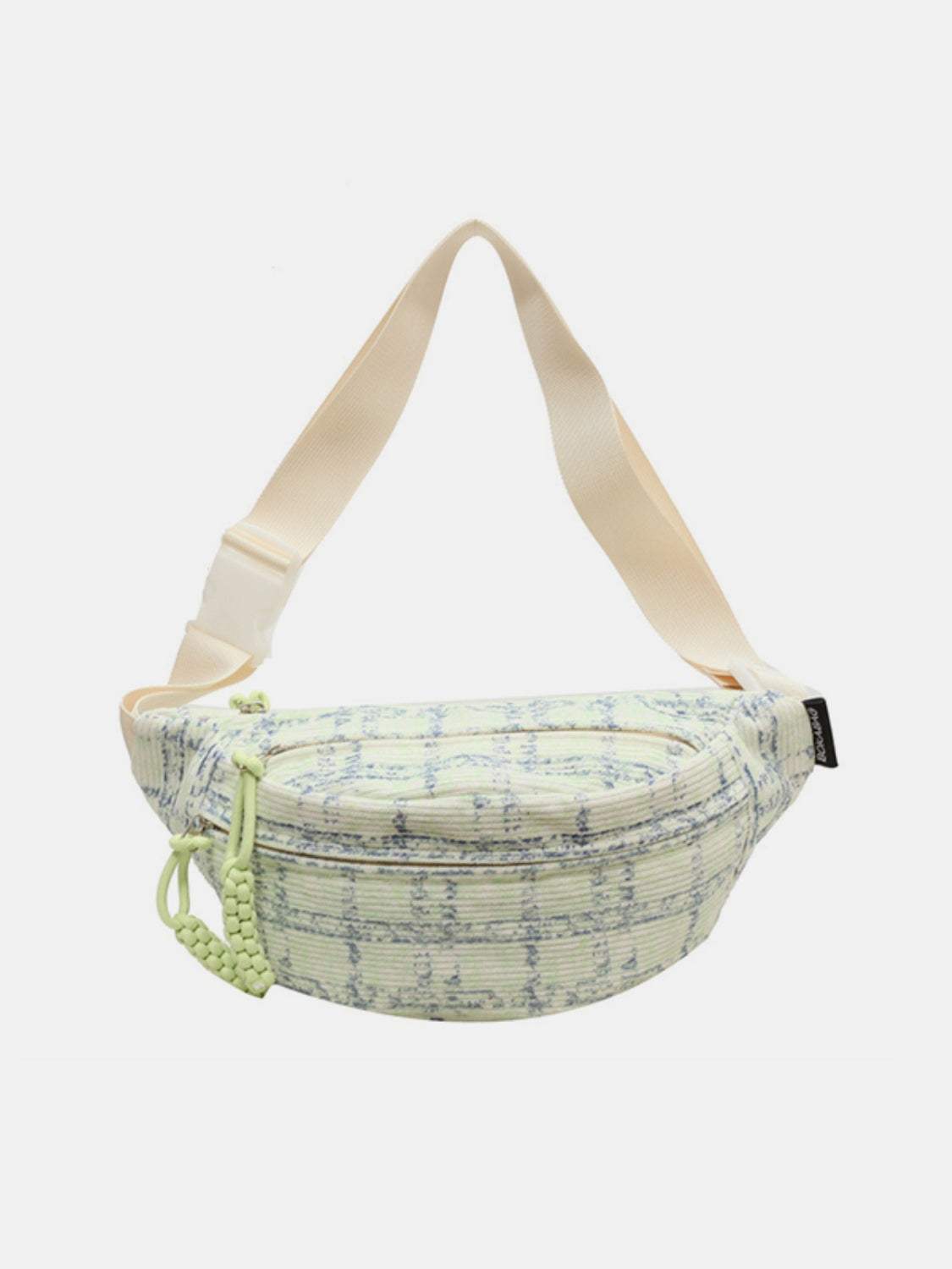 Contrast Plaid Polyester Crossbody Bag - Trendsi - Flyclothing LLC