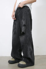 Men's Distressed Baggy Jeans - Trendsi - Flyclothing LLC