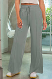 Drawstring Wide Leg Pants with Pockets - Trendsi - Flyclothing LLC